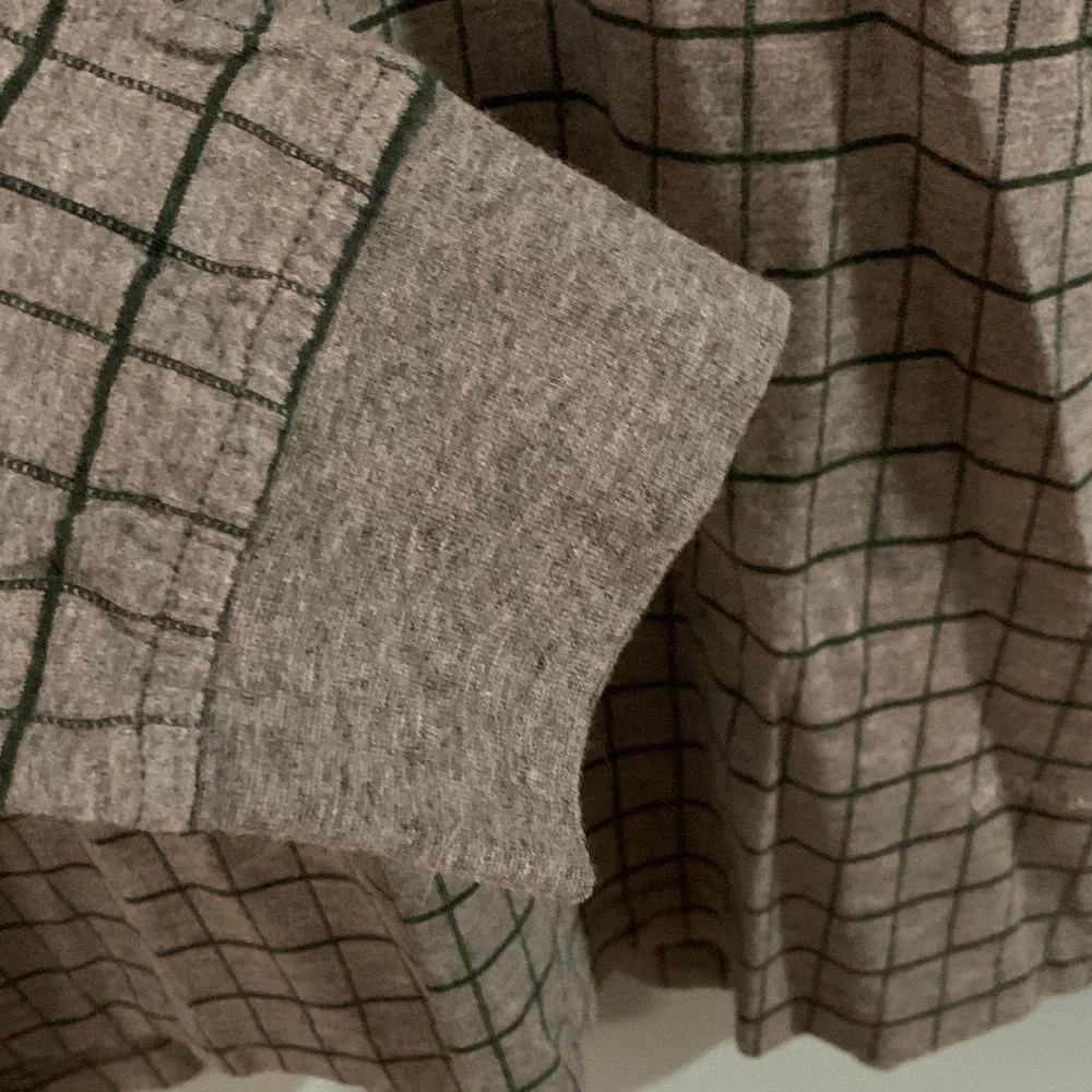 Daniel Cremieux Men's Grey and Blue Windowpane Long-Sleeve Polo 100% cotton - Picture 3 of 6